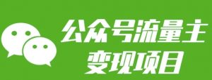 公众号流量主变现项目：每天2小时，普通人每月多挣三五千-搞个副业