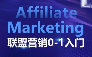 ​​​​​​Affiliate Marketing联盟营销0-1入门，联盟营销基本逻辑 联盟平台逻辑及联盟客逻辑全面详解-搞个副业