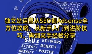 独立站运营从SEO到Adsense全方位攻略，从新手入门到进阶技巧，再到高手经验分享-搞个副业