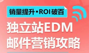 销量提升•ROI破百 独立站EDM邮件营销攻略，如何通过邮件营销每年获得100万美金销售额!-搞个副业