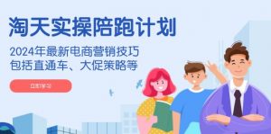淘天实操陪跑计划，2024年最新电商营销技巧，包括直通车、大促策略等-搞个副业