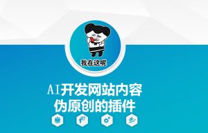 AI开发网站内容伪原创的插件，从零开始手把手教学-搞个副业