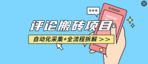 悟空采集评论搬砖_评论搬砖+自动采集【完整攻略】-搞个副业