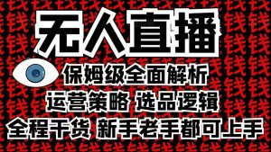 2025无人直播这么做就对了，保姆级全面解析，全程干货，新手老手都可上手-搞个副业