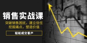 销售实战课，突破销售困扰，建立信任，挖掘痛点，塑造价值，轻松成交客户-搞个副业