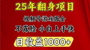 一天收益1000+ 25年开年落地好项目-搞个副业