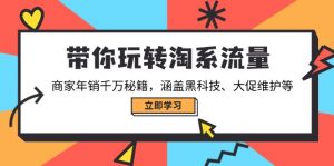 带你玩转淘系流量，商家年销千万秘籍，涵盖黑科技、大促维护等-搞个副业