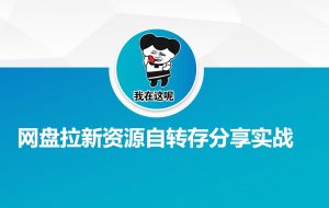 网盘拉新资源自动转存分享实战-搞个副业