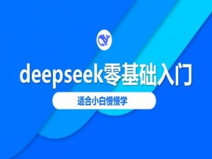deepseek零基础入门-deepseek教程2025，适合小白慢慢学-搞个副业