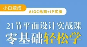 AIGC电商必备实操21节平面设计实战课，教你玩转AI-搞个副业