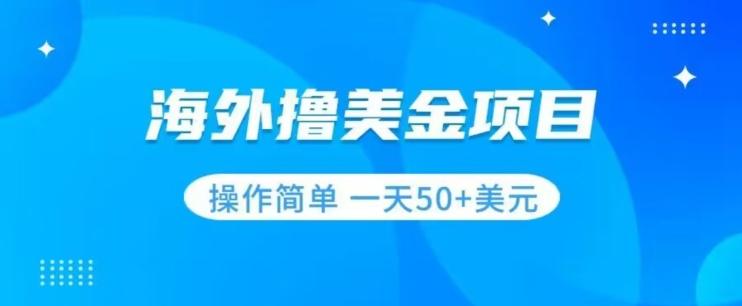 撸美金项目无门槛操作简单小白一天50+美刀-搞个副业