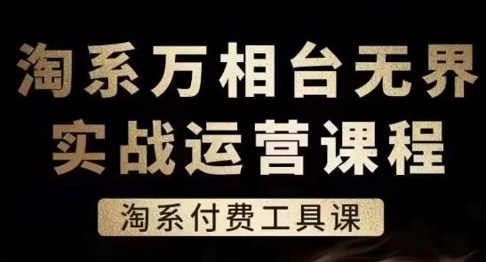淘系万相台无界实战运营课，淘系付费工具课-搞个副业