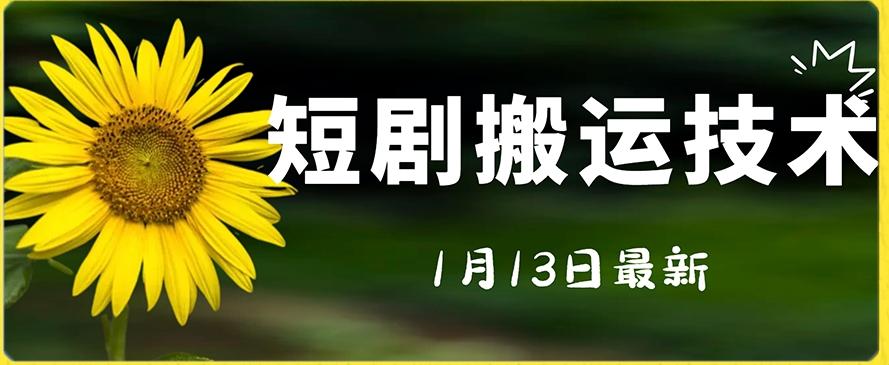 最新短剧搬运技术，电脑手机都可以操作，不限制机型-搞个副业