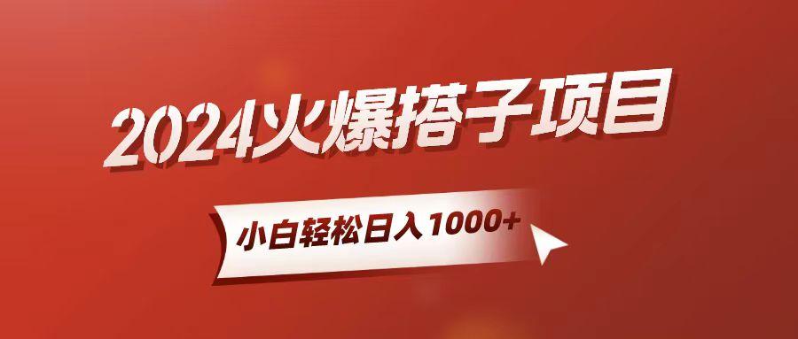 小白轻松上手，日入1000+，搭子项目-搞个副业