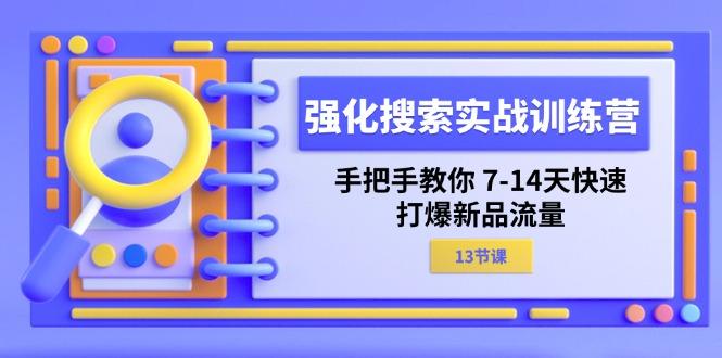 强化 搜索实战训练营，手把手教你 7-14天快速-打爆新品流量(13节课-搞个副业