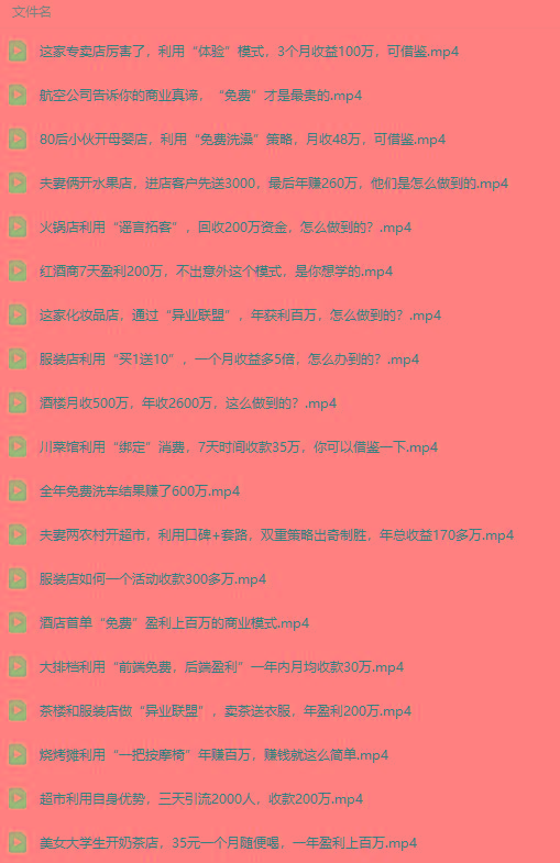 图片[5]-(9607期)真实有效391套商业模式，年入几十到几百万案例解析(电子书+视频+图文)-搞个副业