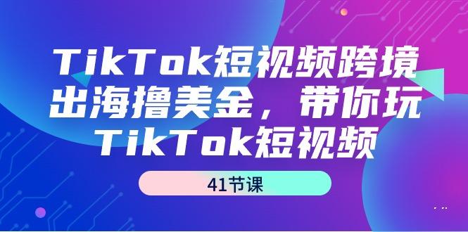 TikTok短视频跨境出海撸美金，带你玩TikTok短视频(41节课)-搞个副业