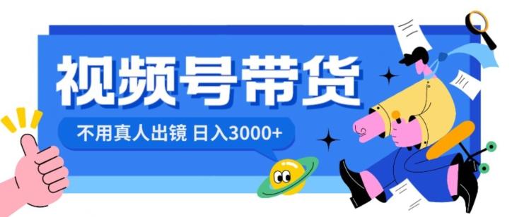 视频号带货，日入3000+，不用真人出镜-搞个副业